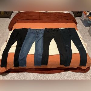 Just Black Skinny Ankle Jeans Size 27 (lot of 4)